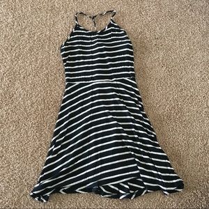 Black and White Striped Dress